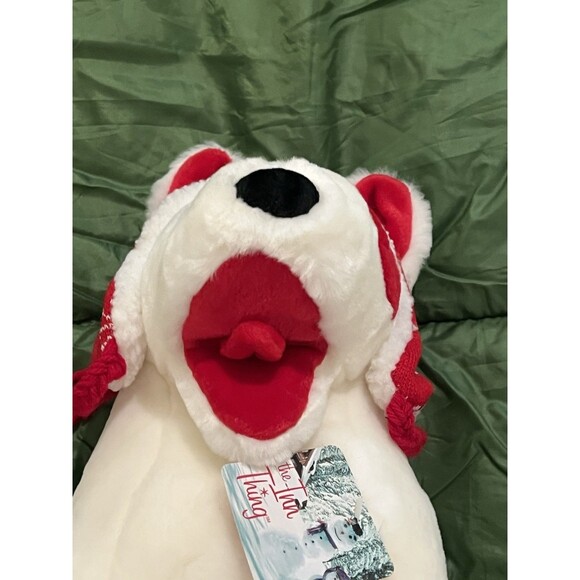 Vintage Target Bullseye Dog Plush 14" Tall Christmas Holiday Bull Terrier 2001 - Picture 6 of 11
